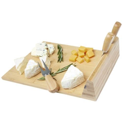 Obrázky: Bambusová sada na syr s podložkou s magnet.pásikom, Obrázok 3