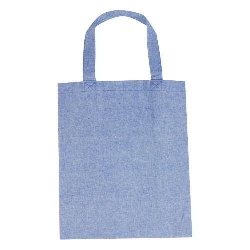Obrázky: Modrá nákupná taška z recykl. materiálu 150 g/m², Obrázok 2