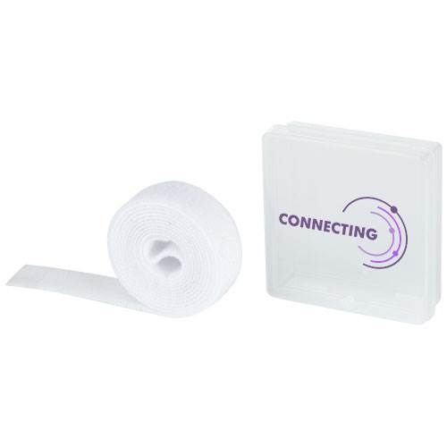 Obrázky: Biele sťahovacie pásky na káble z nylónu, Obrázok 6