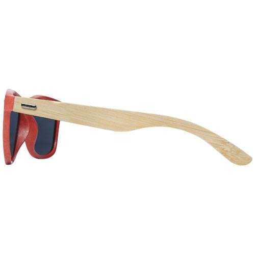Obrázky: Bambusové slnečné okuliare s červenou obrubou, Obrázok 5