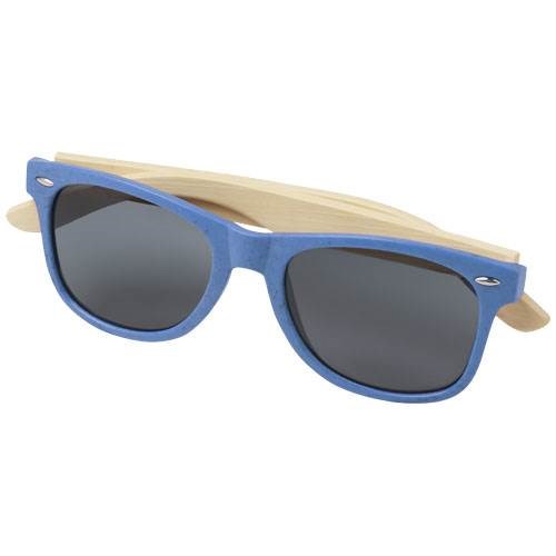 Obrázky: Bambusové slnečné okuliare s modrou obrubou, Obrázok 2