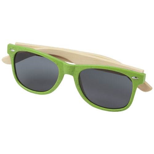 Obrázky: Bambusové slnečné okuliare se zelenou obrubou, Obrázok 2