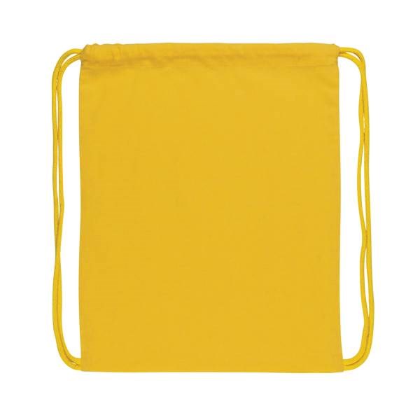 Obrázky: Šnúrkový ruksak Impact zo 145g recyk.bavlny, žltý, Obrázok 2