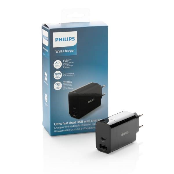 Obrázky: Ultra rýchly PD nabíjací adaptér Philips, čierny, Obrázok 6