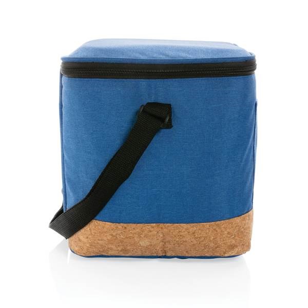 Obrázky: Chladiaca taška XL s korkovým detailom, modrá, Obrázok 3