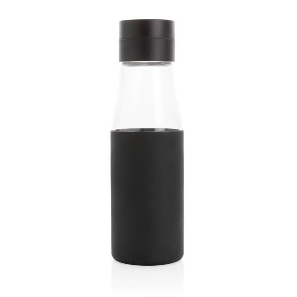 Obrázky: Sklenená fľaša Ukiyo sledujúca pitný režim, čierna, Obrázok 3