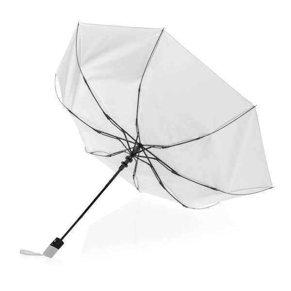Obrázky: Biely auto-open dáždnik Impact zo 190T RPET AWARE, Obrázok 3