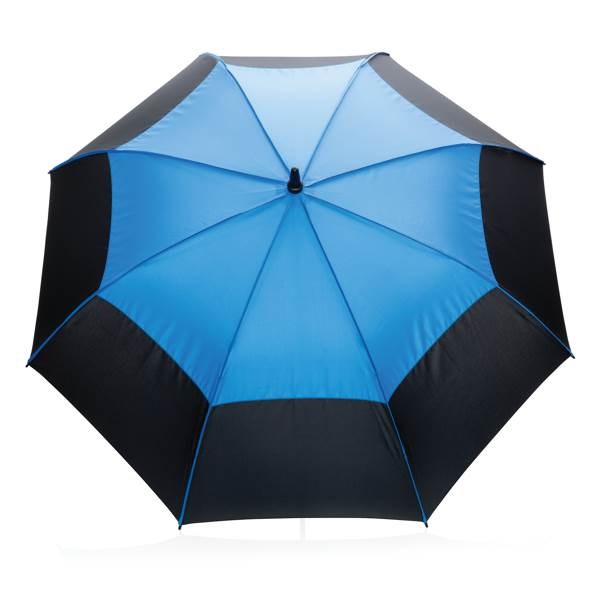 Obrázky: Modrý voči vetru odolný auto-open dáždnik Impact, Obrázok 2