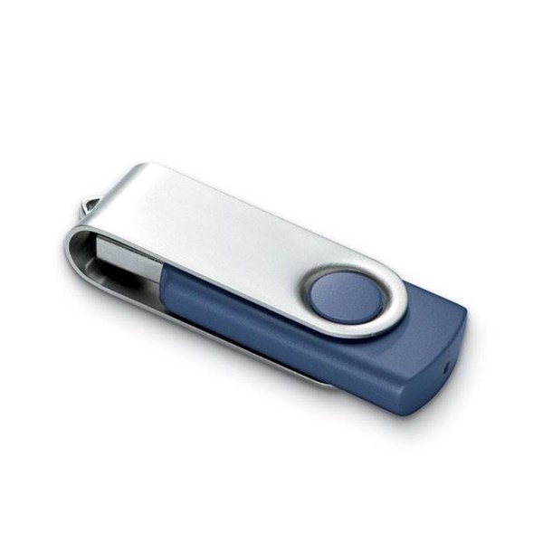 Obrázky: Strieborno-tm. modrý USB flash disk 8GB
