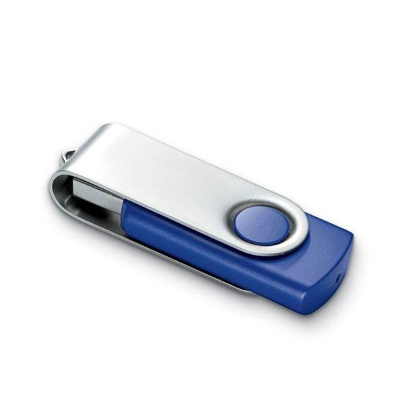Obrázky: Strieborno-str. modrý USB flash disk 8GB