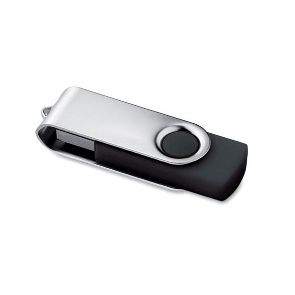 Obrázky: Strieborno-čierny USB flash disk 16GB, Obrázok 1