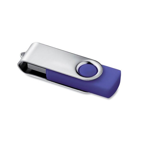 Obrázky: Strieborno-fialový USB flash disk 16GB
