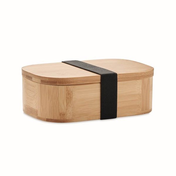 Obrázky: Bambusová krabička na jedlo 650 ml, hnedá