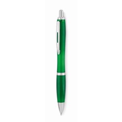 Obrázky: Zelené plastové guličkové pero z RPET