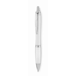Obrázky: Biele plastové guličkové pero z RPET