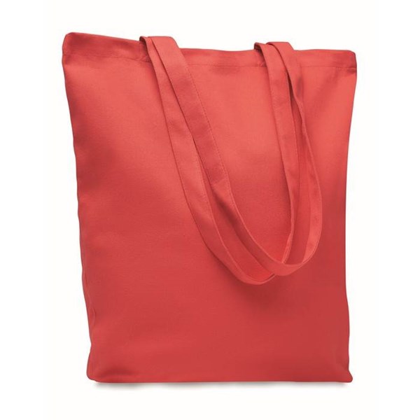 Obrázky: Červená nákupná plátená taška s dlhými ušami, Obrázok 1