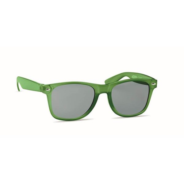 Obrázky: Transparentné zelené slneč.okuliare s RPET obrubou