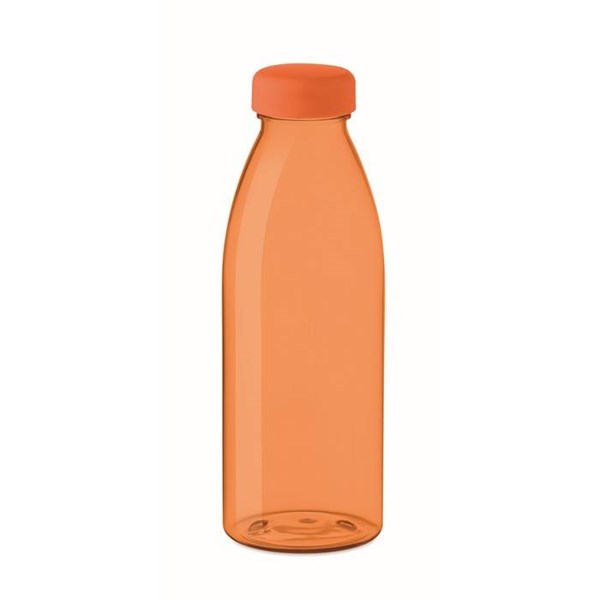 Obrázky: Transparentná oranžová RPET fľaša 500 ml, Obrázok 1