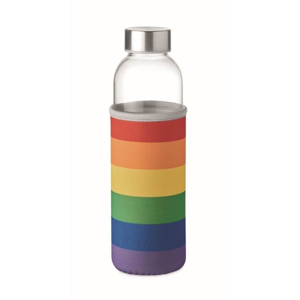 Obrázky: Sklenená fľaša vo farebnom neoprénovom puzdre, Obrázok 1