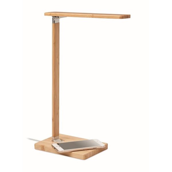 Obrázky: Bambusová stolová lampička s 10W nabíjačkou, Obrázok 6