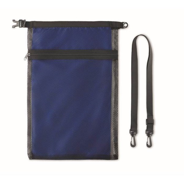 Obrázky: Modrá vodotesná taška s popruhom, 6L, Obrázok 4
