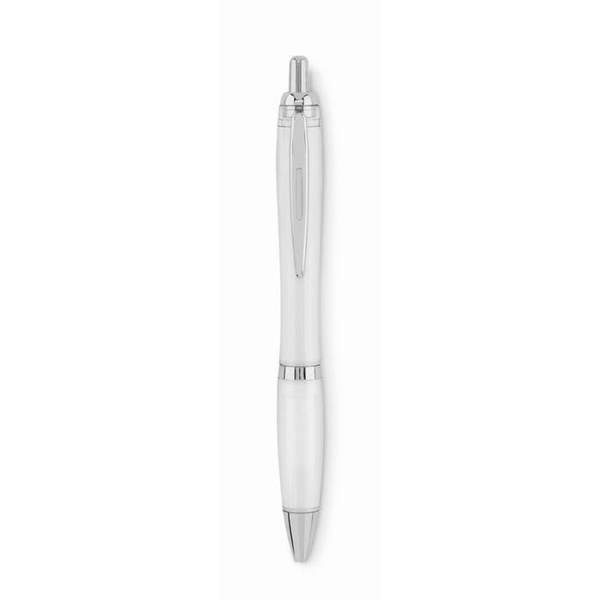 Obrázky: Biele plastové guličkové pero z RPET, Obrázok 2