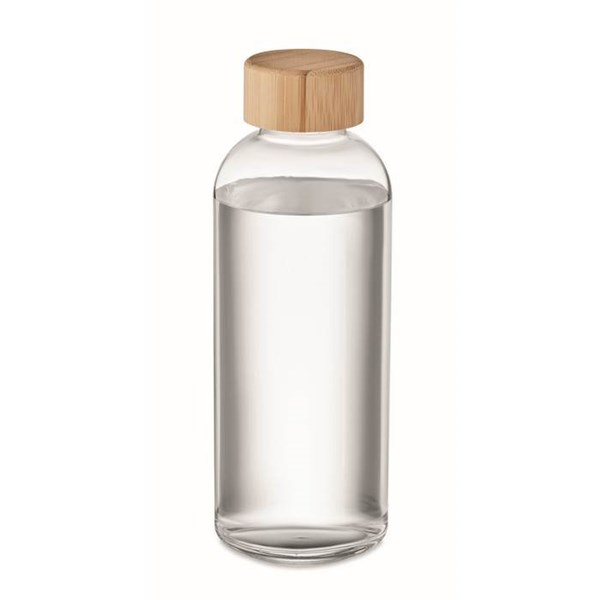 Obrázky: Transparentná sklenená fľaša s bambusovým viečkom, Obrázok 13