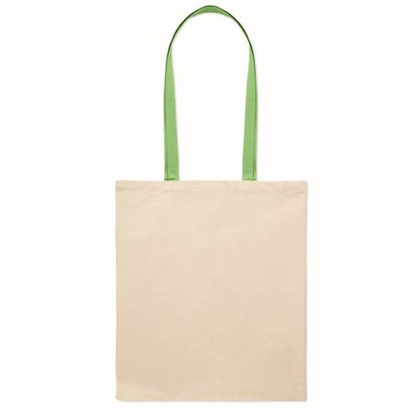 Obrázky: Bavlnená taška 140 gr s dlhými zelenými ušami, Obrázok 3
