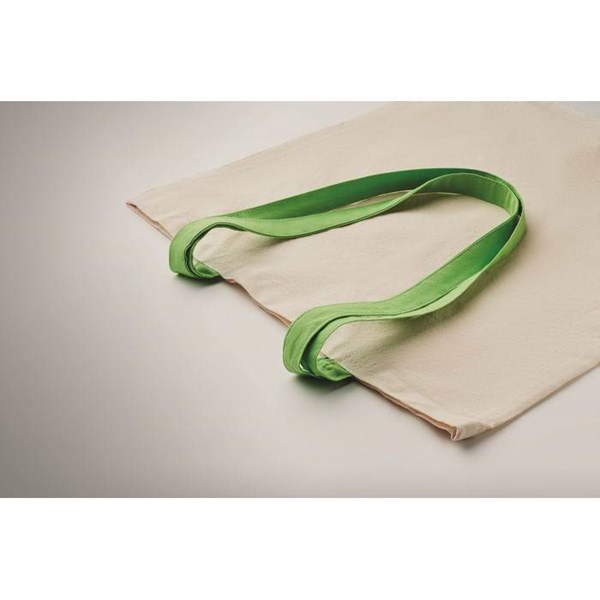 Obrázky: Bavlnená taška 140 gr s dlhými zelenými ušami, Obrázok 4