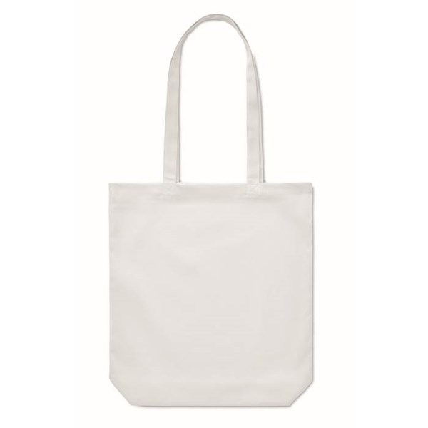 Obrázky: Biela nákupná plátená taška s dlhými ušami, Obrázok 3