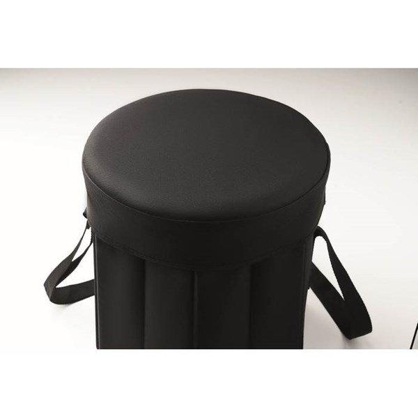 Obrázky: Chladiaca  taška ako stolička alebo stolík, čierna, Obrázok 5