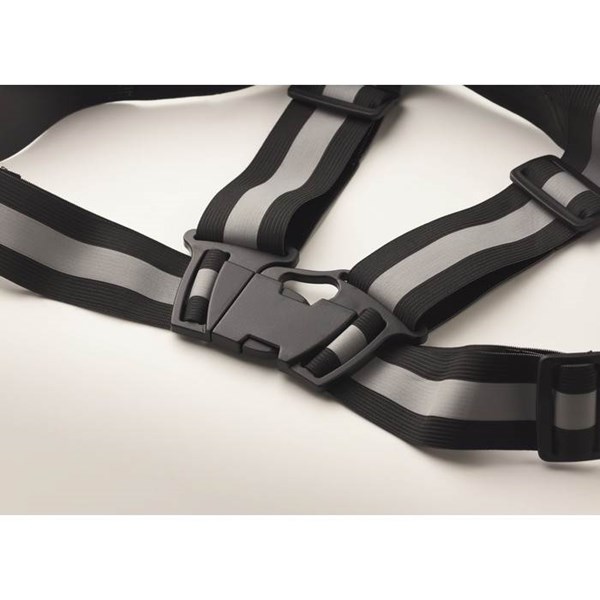 Obrázky: Čierny reflexní pás na telo, Obrázok 3