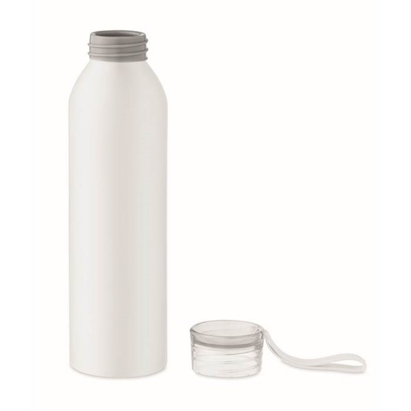 Obrázky: Biela hliníková fľaša 600ml so silikón. pútkom, Obrázok 7