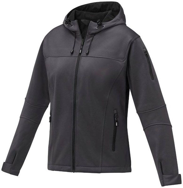 Obrázky: Dámska SOFTSHELL bunda Match ELEVATE tmav.šedá L