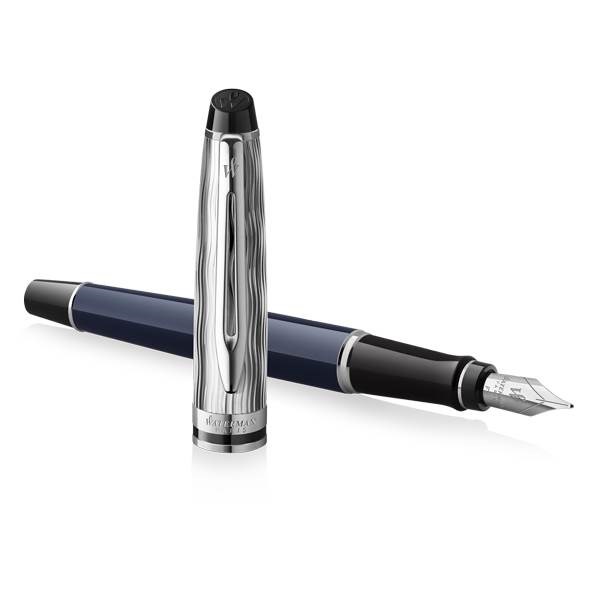 Obrázky: Waterman Expert Made in France DLX Blue CT PP,hr.F, Obrázok 3