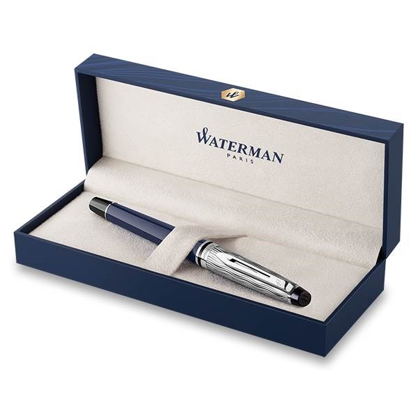 Obrázky: Waterman Expert Made in France DLX Blue CT PP,hr.M, Obrázok 2