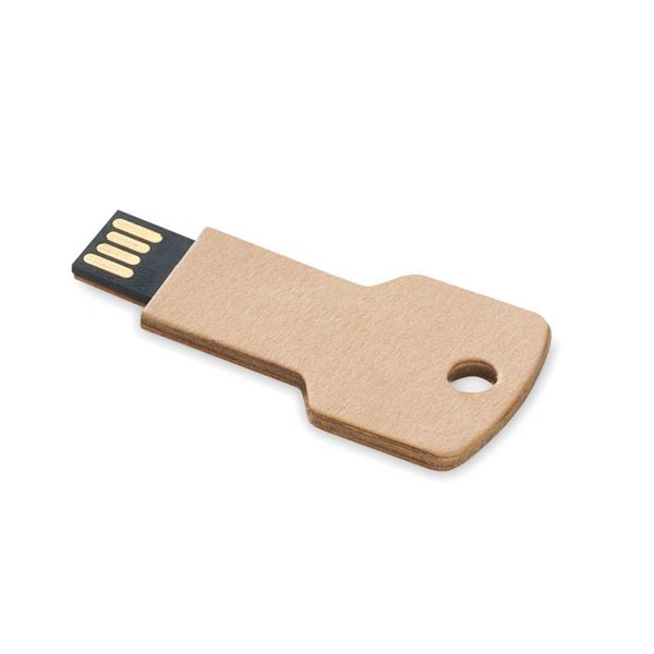 Obrázky: USB flash disk 32GB v tvare kľúča, telo z   papiera