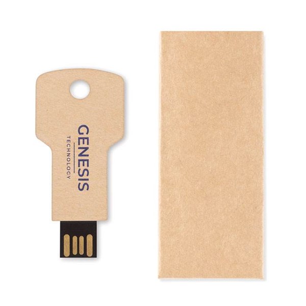 Obrázky: USB flash disk 1GB v tvare kľúča, telo z   papiera, Obrázok 2