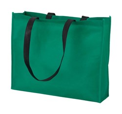 Obrázky: Zelená nákup. taška netkaná textília, čierne uši