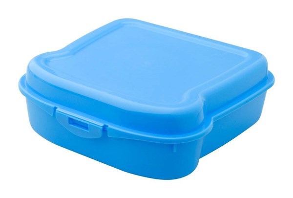 Obrázky: Plastová krabička na toust alebo desiatu, modrá, Obrázok 1