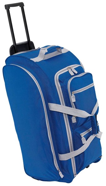 Obrázky: Veľká cestovná taška na kolieskach, modrá, Obrázok 1