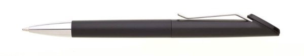 Obrázky: Celé čierne guličkové pero NELA s kovovým klipom, Obrázok 2