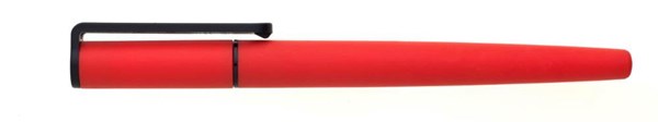 Obrázky: Červené pogumované plastové gélové pero GELPEN