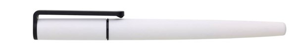 Obrázky: Biele pogumované plastové gélové pero GELPEN