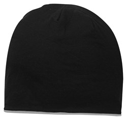 Obrázky: Čierno/šedá obojstranná bavln.dvojvrstvová čiapka