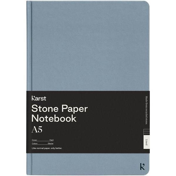 Obrázky: Modrý zápisník A5 s gumičkou, kamenný papier, Obrázok 5