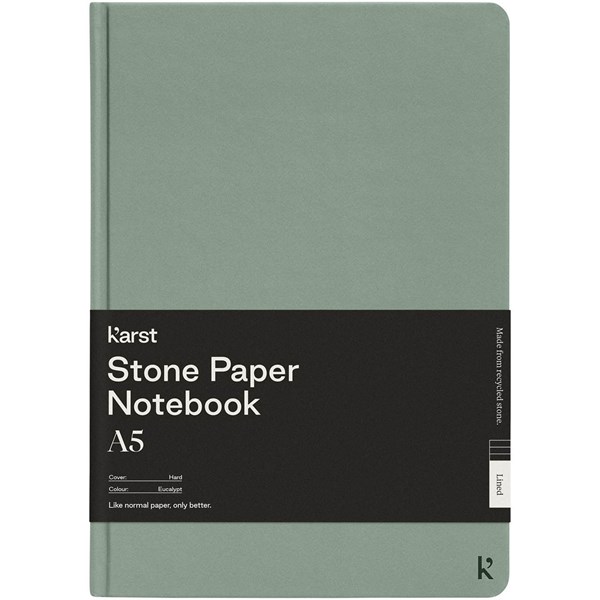 Obrázky: Zelený zápisník A5 s gumičkou, kamenný papier, Obrázok 5