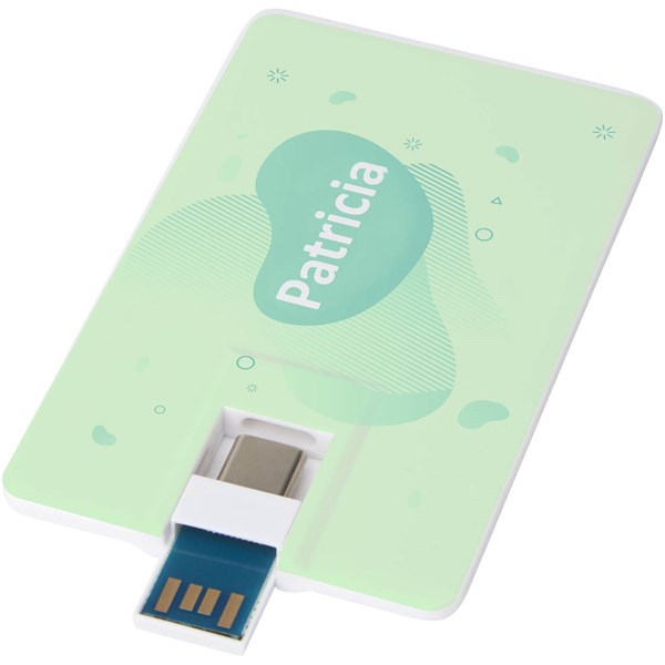 Obrázky: USB flash disk 64 GB 3.0 v tvare karty s 2 portami, Obrázok 4
