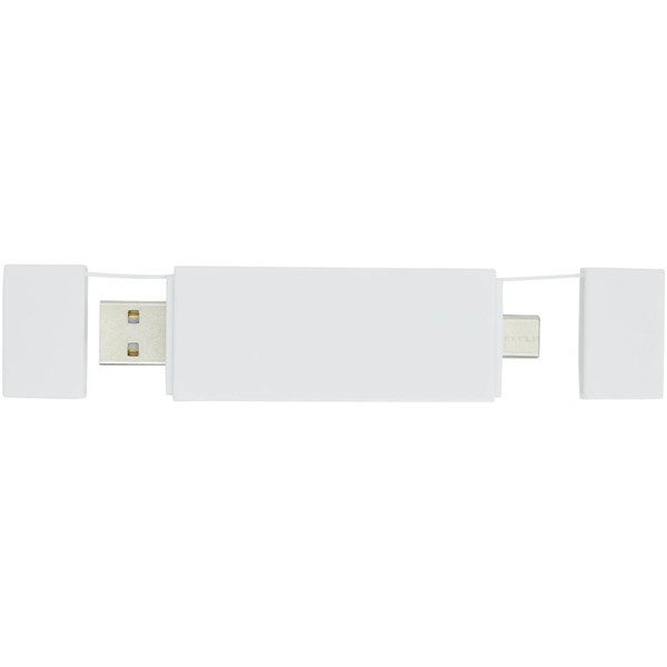 Obrázky: Duálny rozbočovač USB 2.0 biela, Obrázok 5