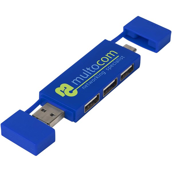 Obrázky: Duálny rozbočovač USB 2.0 modrá, Obrázok 7